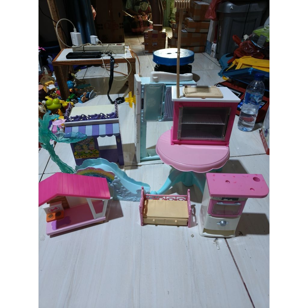 mainan anak diorama barbie original