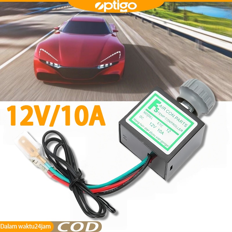Thermistor Thermostat Elektrik AC Mobil 12V Air Conditioner Electronic Thermostat Switch