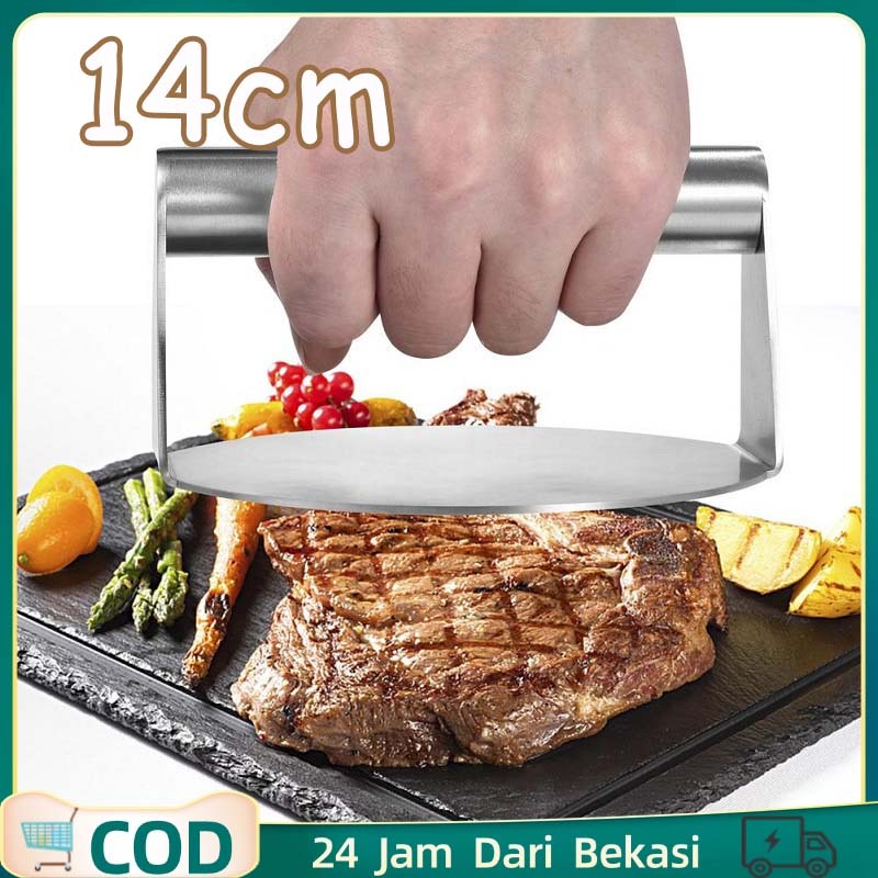 Burger Press Penekan Daging Burger Alat Pres Burger Penekan Burger 304 Stainless