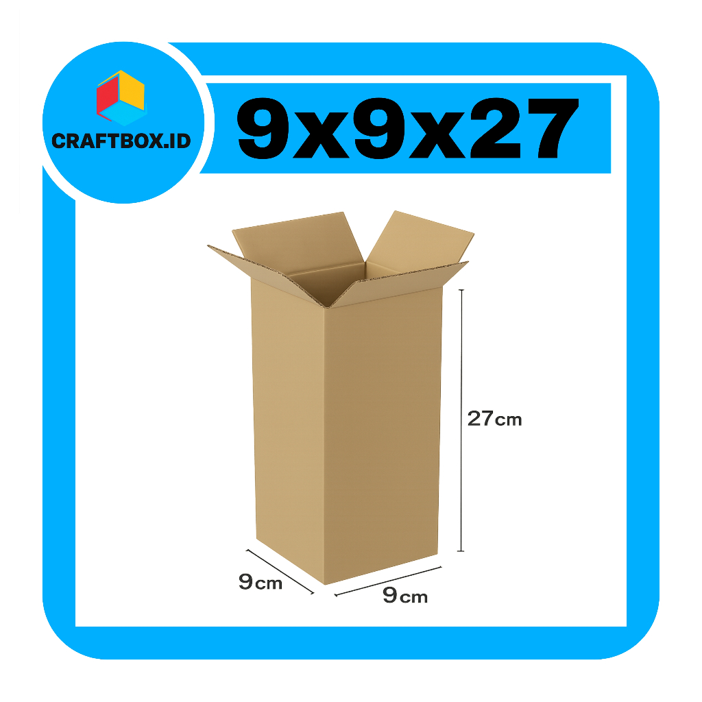 kardus packing UK 9x9x27 kardus polos kardus packing kecil kardus packing besar karton box packing