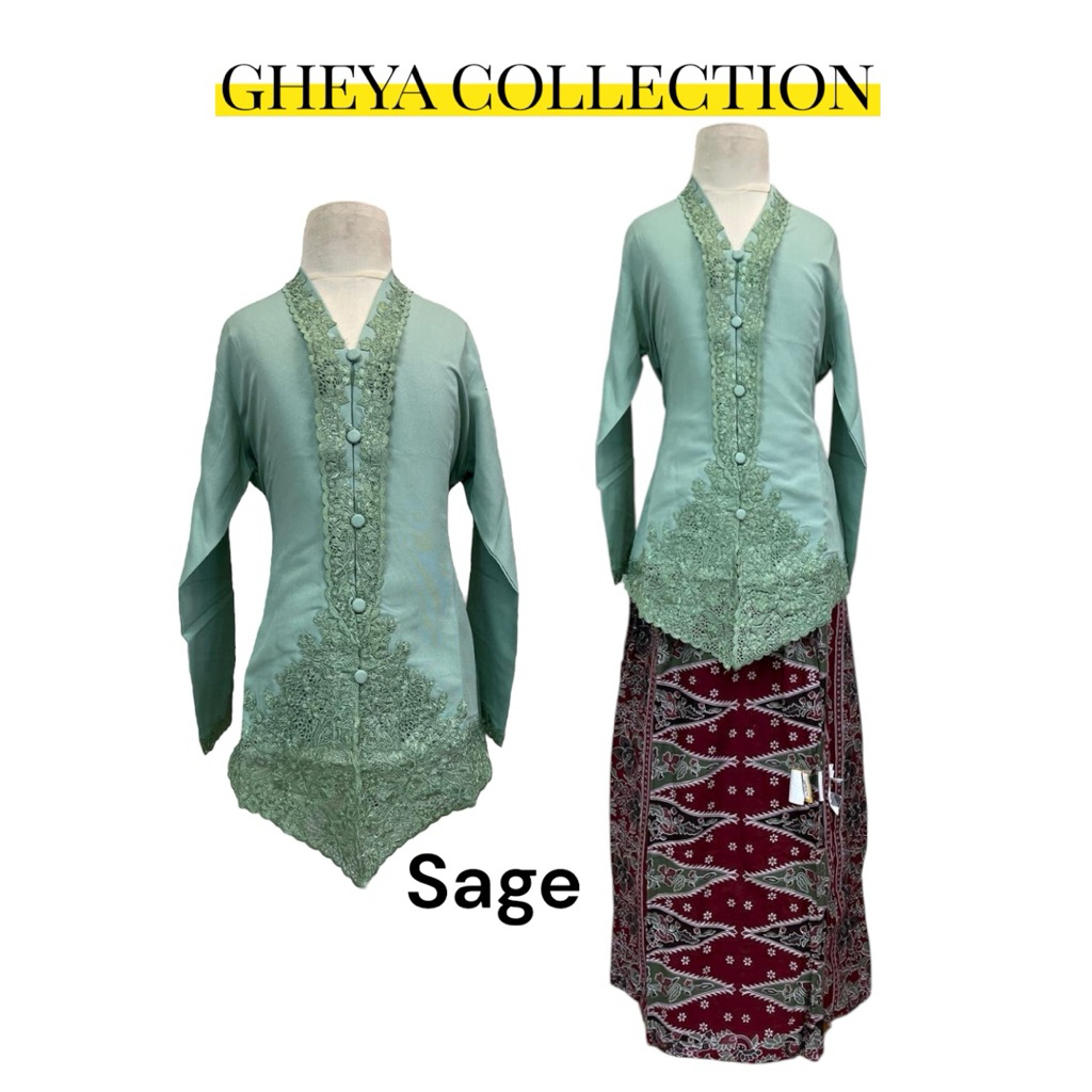 setelan kebaya encim bordir anak-anak//kebaya seragam anak perempuan//kebaya encim nasional