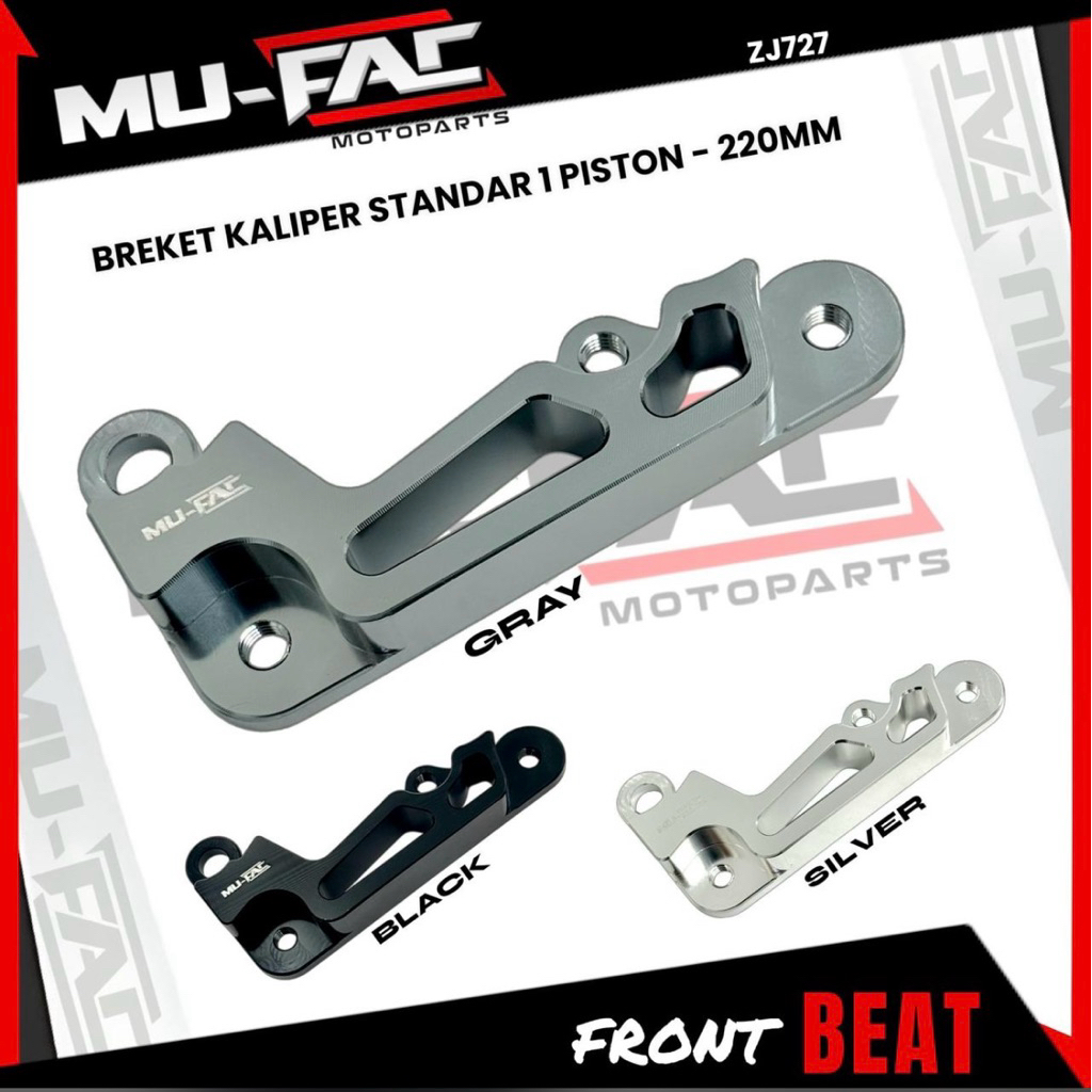 Breket Kaliper Standar Breket Mufac Disc 220mm Lubang 5  Vario 150 Lama Kaliper Standar