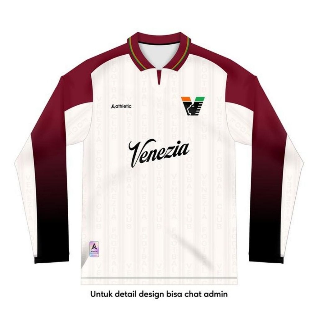 Jersey Kaos Baju Sepak Bola Venezia Venice Venizia Venesia Home Away 3rd Third Longsleeve Long Sleev
