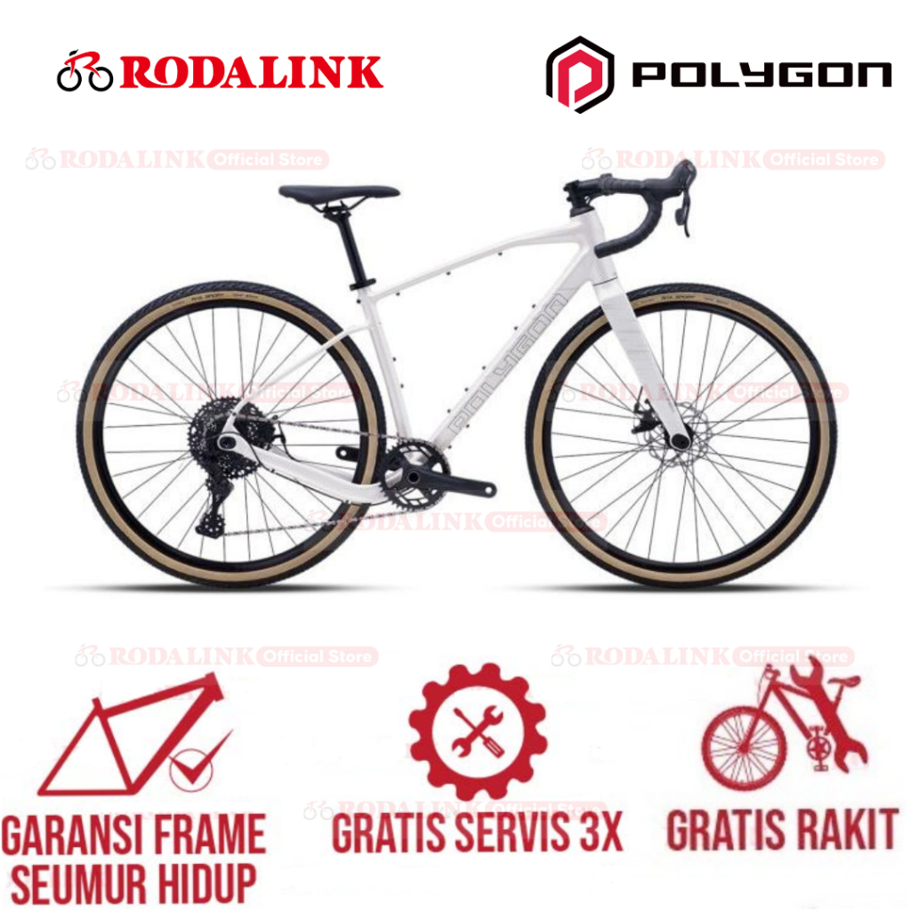 Polygon Sepeda Gravel Tambora G4 - Sepeda Touring Carbon Fork 1x10 Speed