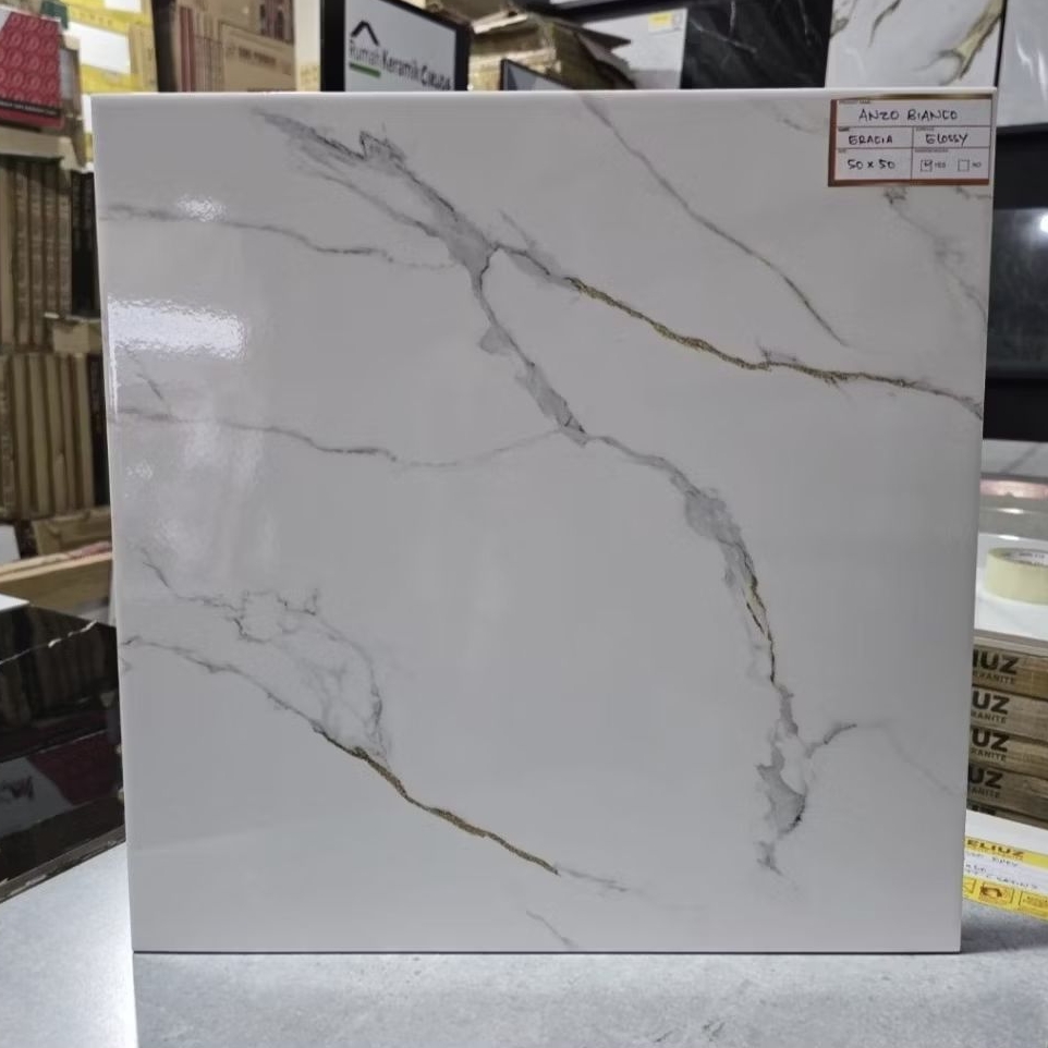 Keramik Lantai 50x50 Anzo Bianco || Concord