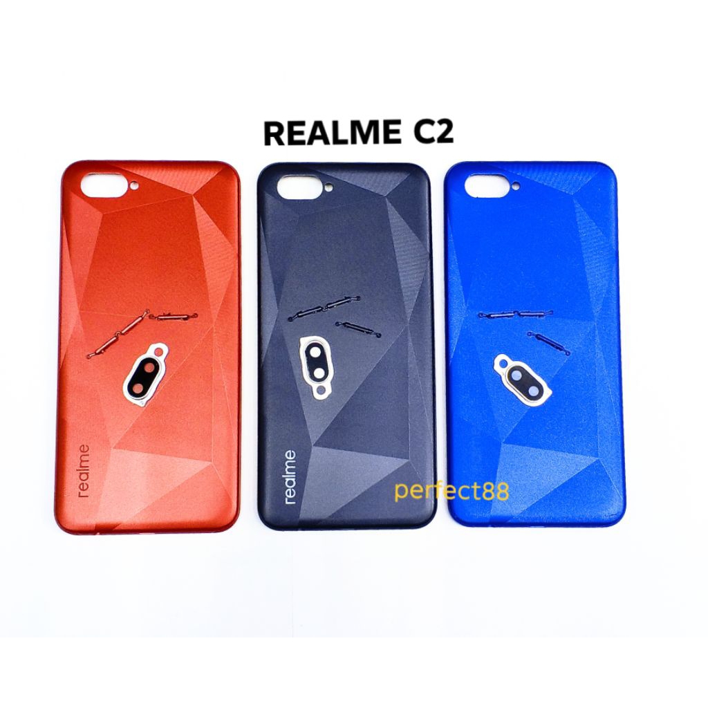 Backdoor Tutup Baterai Casing Belakang Realme C2 - C 2