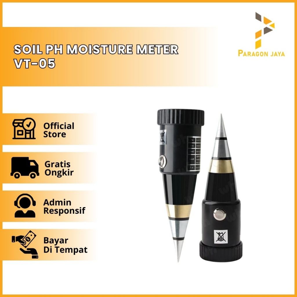 Soil pH Moisture Meter VT-05 VT05 VT 05 pH tanah Pendek