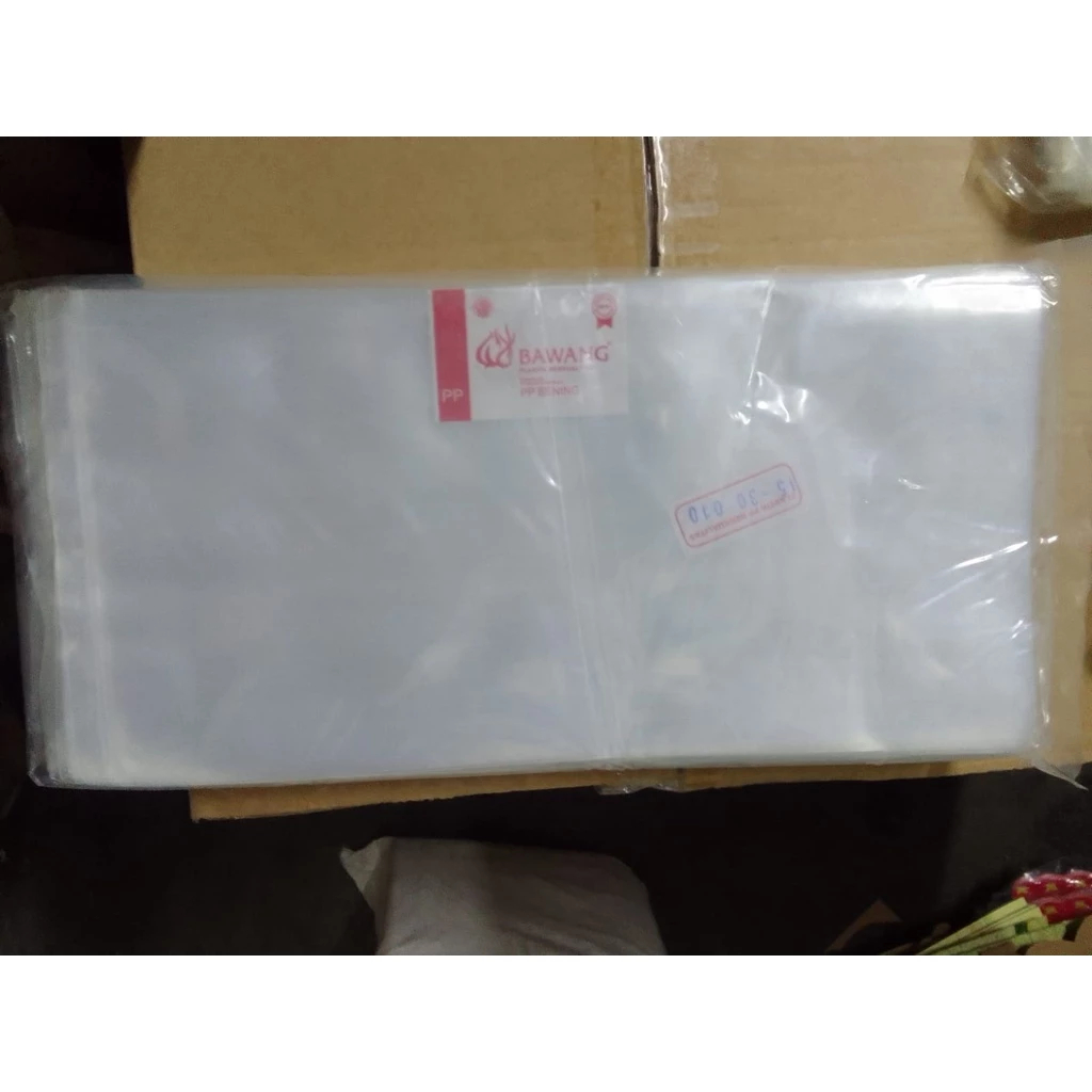 Pesona_Mimin Plastik Bening Ketebalan 10/ Pp Bening 010/ Plastik Bawang Tebal/Kantong Plastik