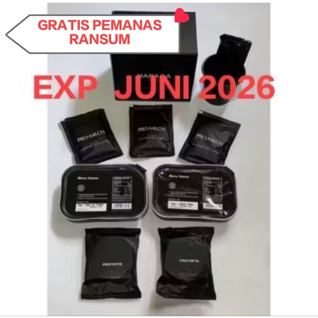 PROMO RANSUM TNI 1 PAKET NARAGA GRATIS PEMANAS RANSUM  EXP 30 JUNI   2026