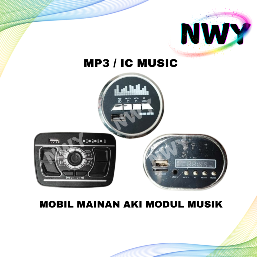 NWY Modul Musik IC Music Mobil Motor Aki PMB Exotic Unikid SHP Yukita Mainan Anak Remot Control