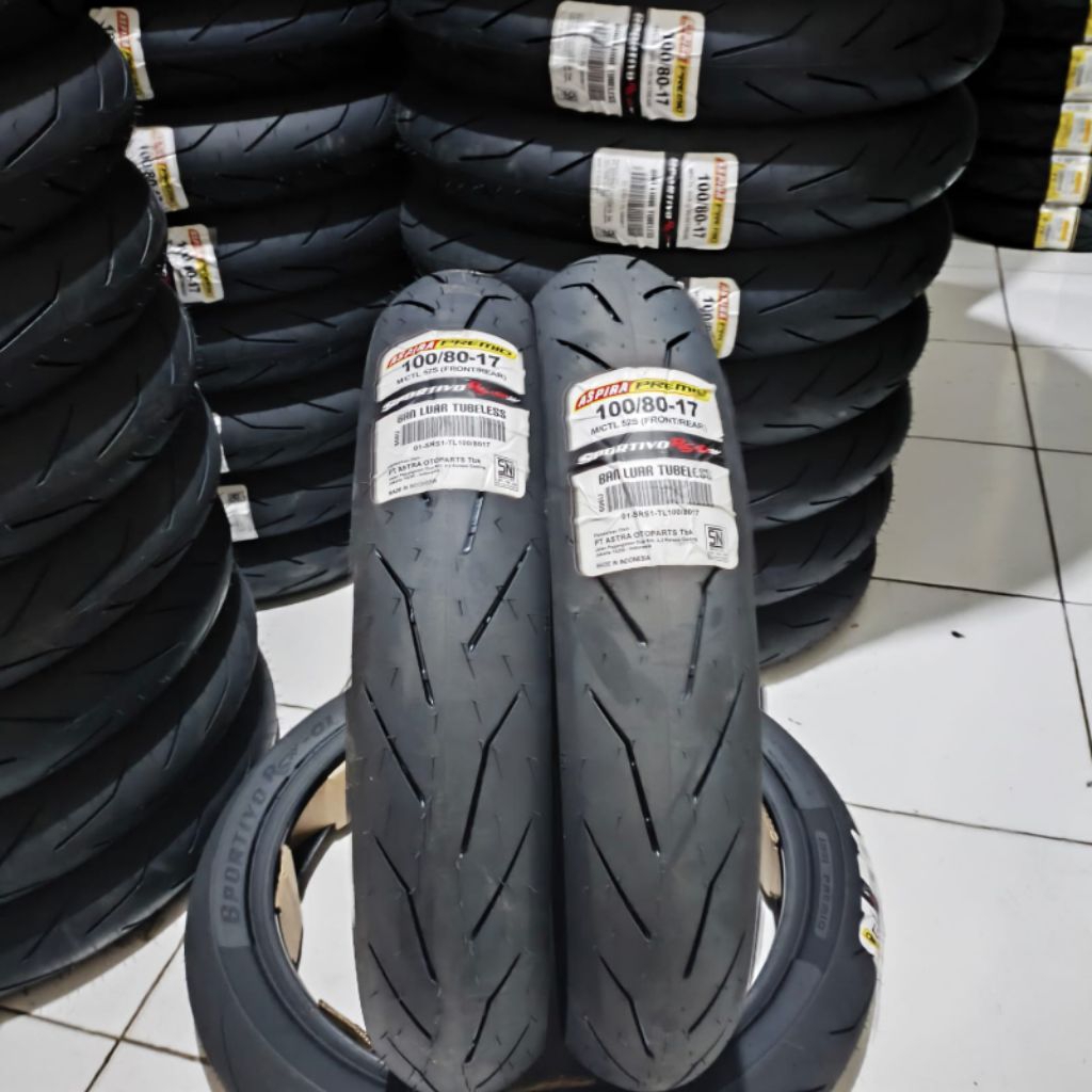 BAN ASPIRA PREMIO SPORTIVO RS-1 100/80-17 / 90/80-17 Soft Compound