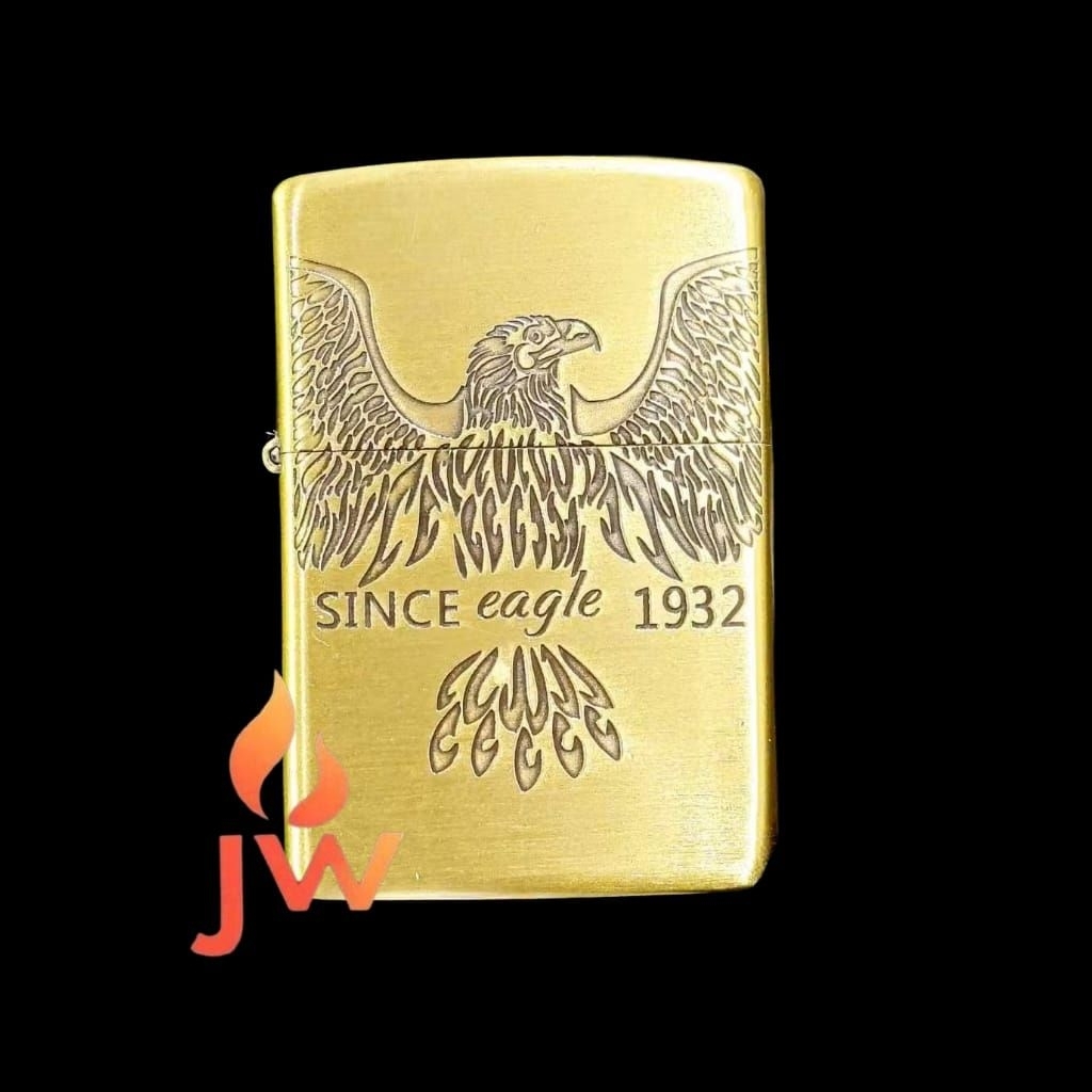Korek Api Zippo Motif Elang Eagle Ukiran- Premium