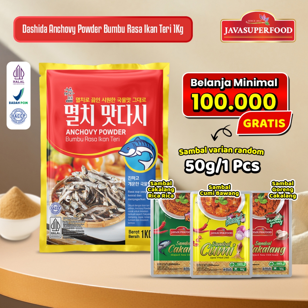 [HALAL] DASHIDA ANCHOVY POWDER BUMBU RASA IKAN TERI / SOUP STOCK ANCHOVY DASHIDA / BUBUK IKAN TERI /