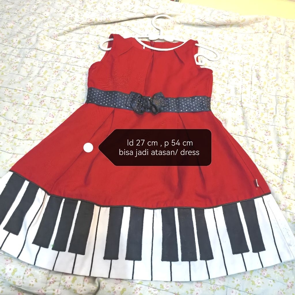 dress terusan anak murah piano