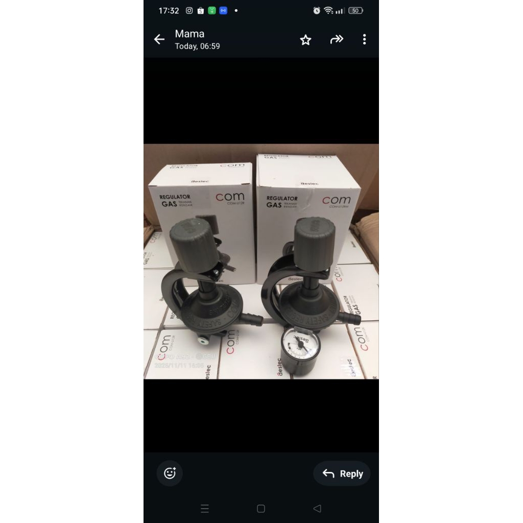 Regulator Gas LPG Destec+meter & tanpa meter