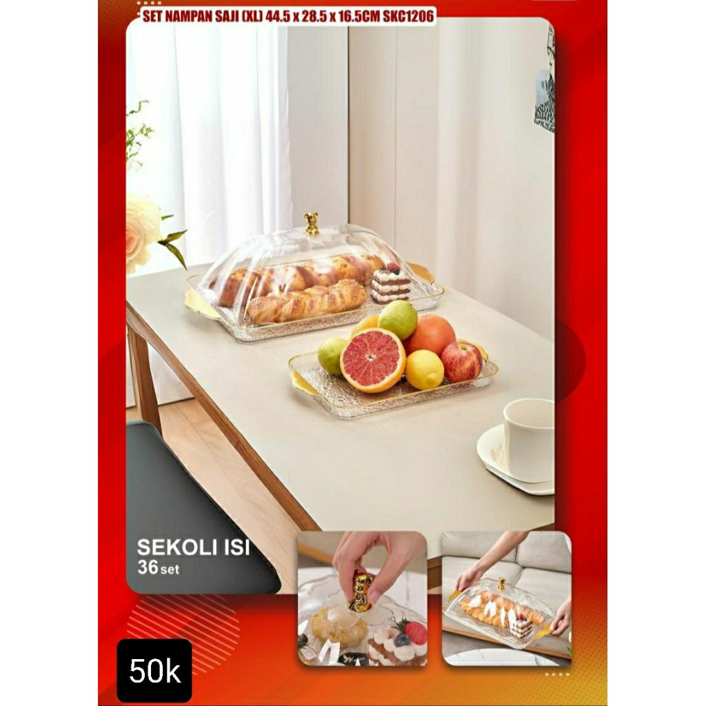 food tray nampan saji wadah kue basah aestetik