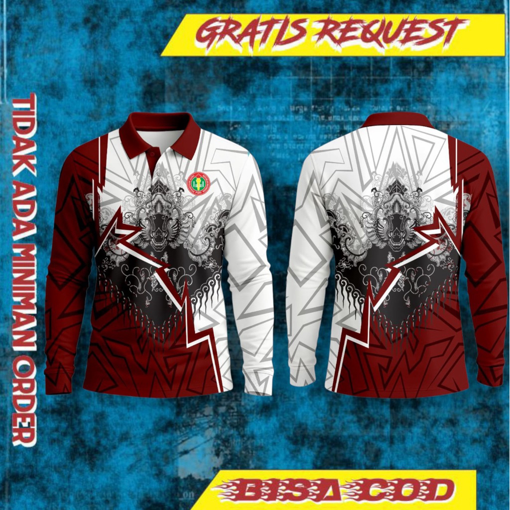 Jersey Kaos PGRi berkerah // Jersey PGRI PRAMUKA