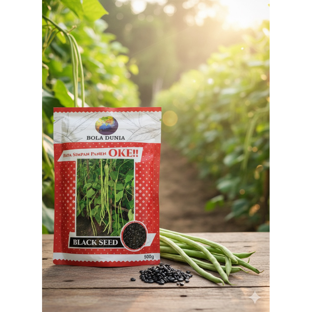KACANG PANJANG BOLA DUNIA BALCK SEED 500grm