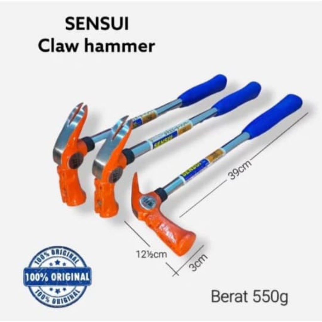 palu kambing palu cakar magnet claw hammer sensui japan