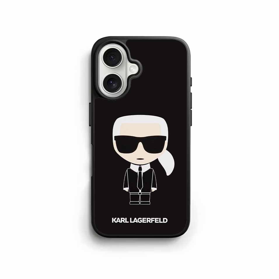 iPhone Case Karl Lagerfeld Hybrid Rubber for 17 Pro Max 16 15 14 Plus 13 12 Mini 11 KL012