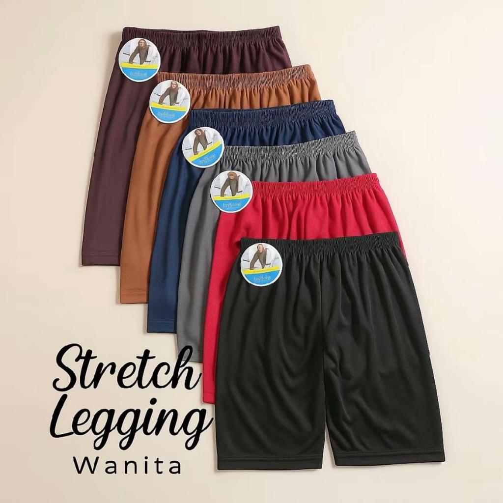 3 Pcs Shot / Celana Pendek Wanita S M L XL XXL 4L 5L 6L 3/4 Fellicia