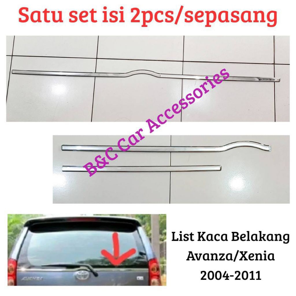 List kaca belakang Avanza/Xenia Lama