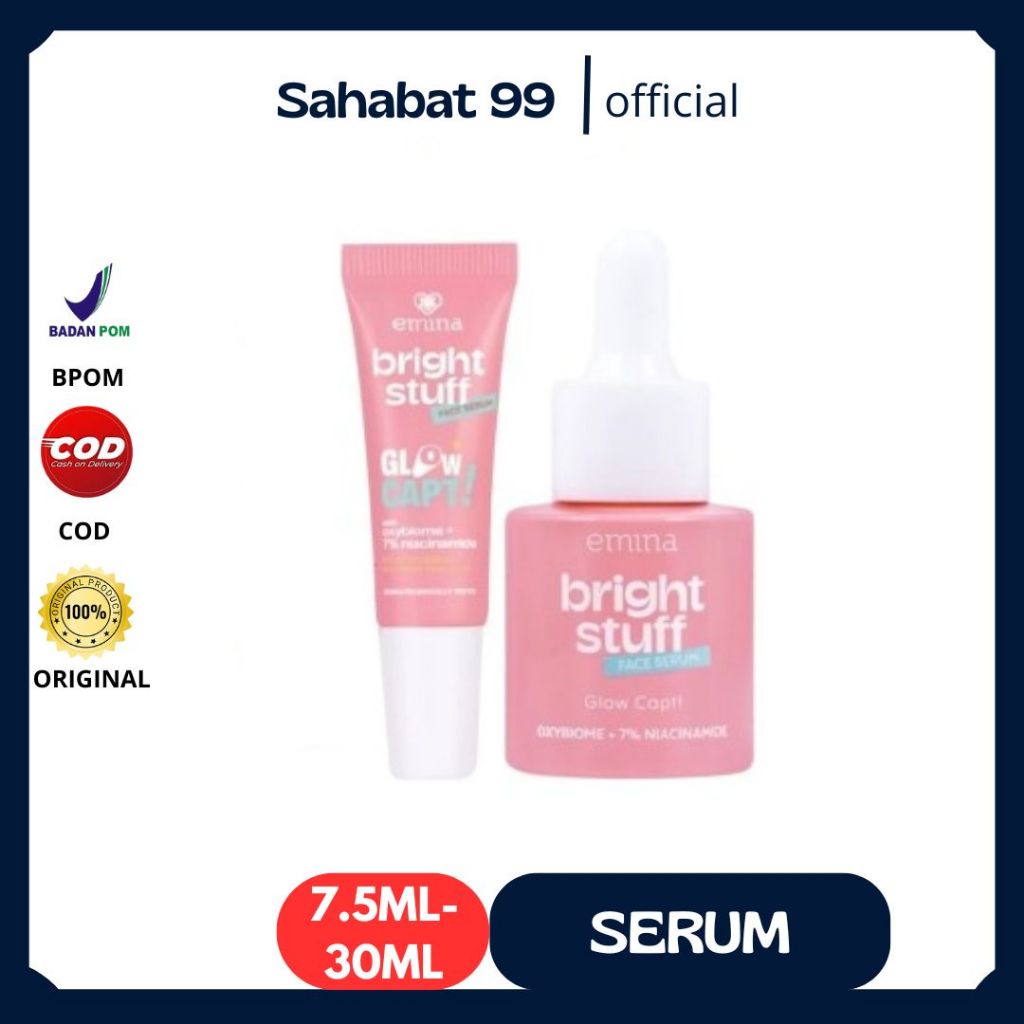 Emina Bright Stuff Face Serum 7,5ml - 30ml | Serum Emina - Emina Serum - Bright Stuff Serum
