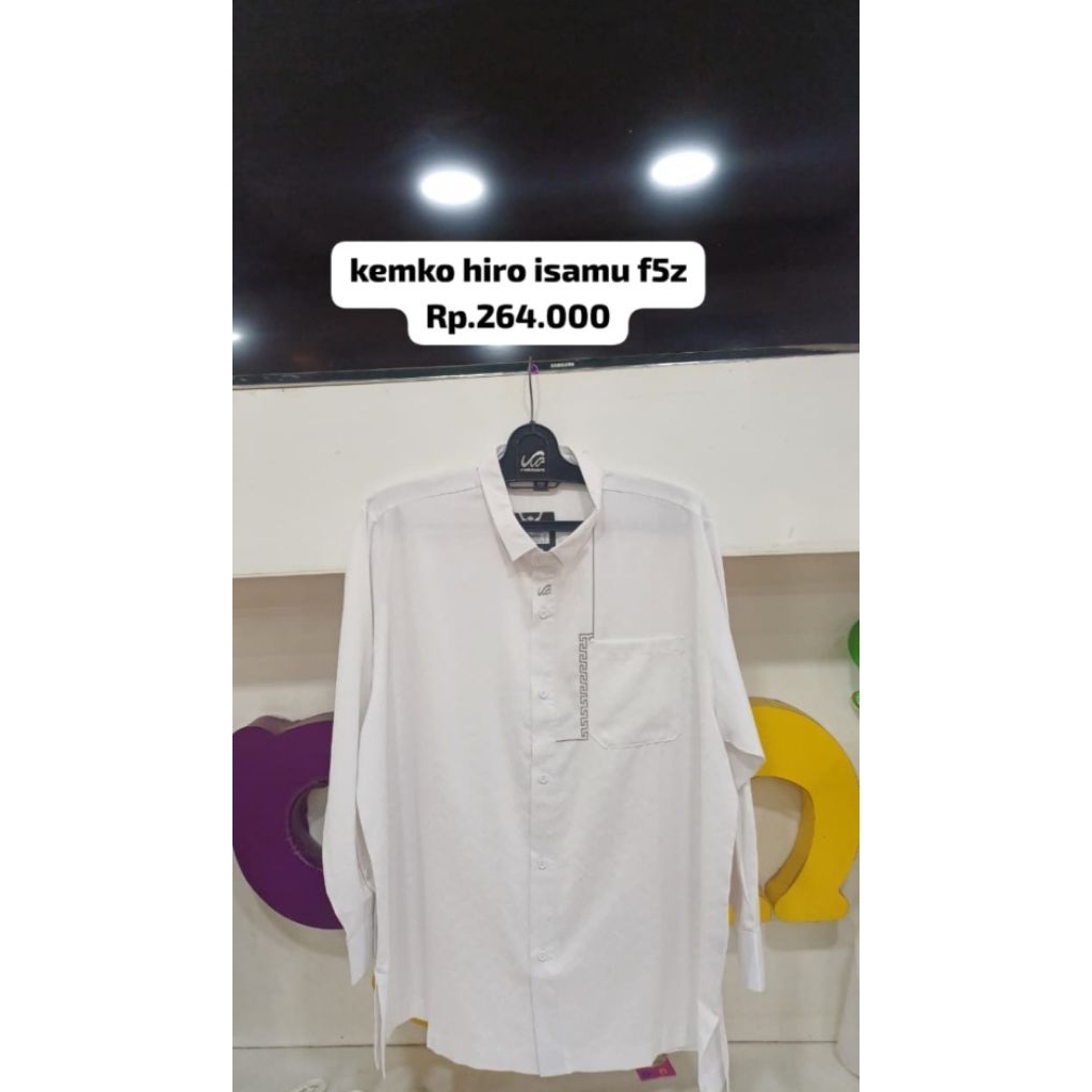 Kemko Jumbo Rabbani - Kemko Isamu | Kemeja Jumbo | Kemko Putih Rabbani Ori