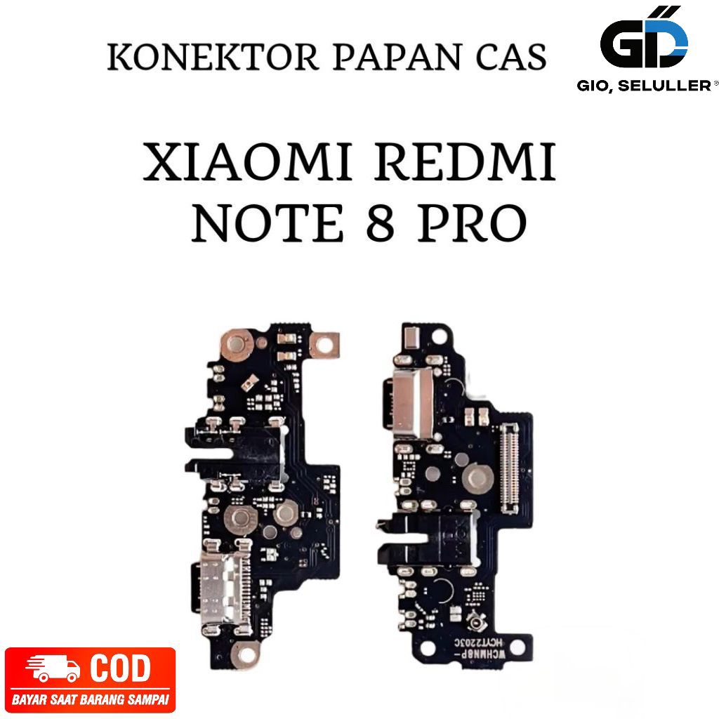 FLEKSIBEL CHARGER CAS PAPAN CAS KONEKTOR HP XIOMI REDMI NOTE 8 PRO) + IC ORIGINAL