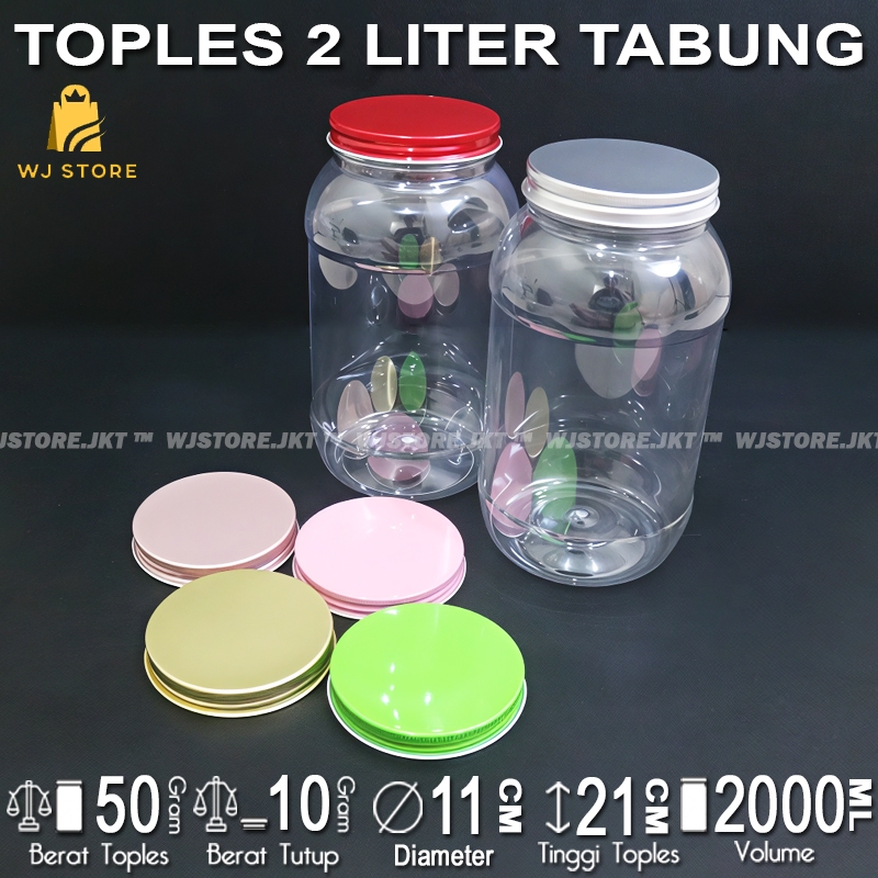 TOPLES 2 LITER TABUNG TUTUP ALUMINIUM / TOPLES 2 LITER