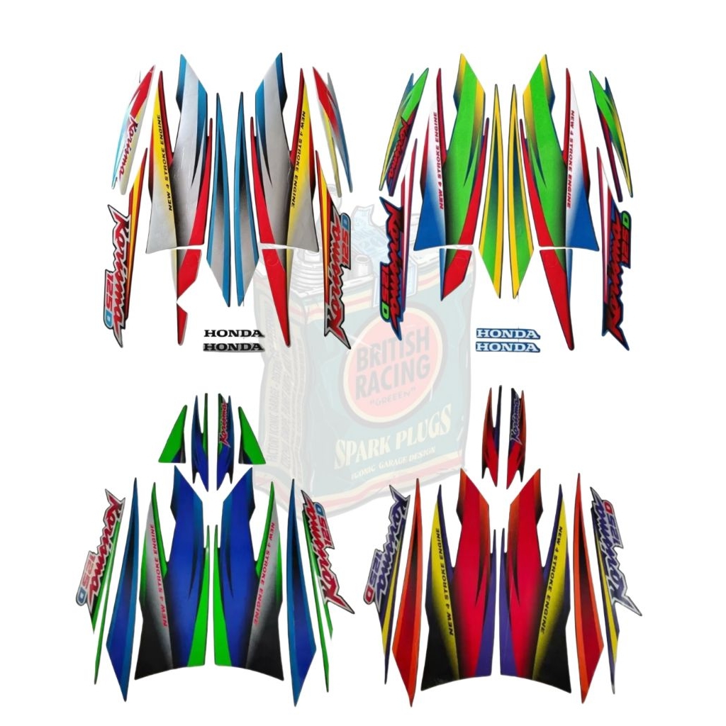 striping sticker Honda Karisma 2002 2003