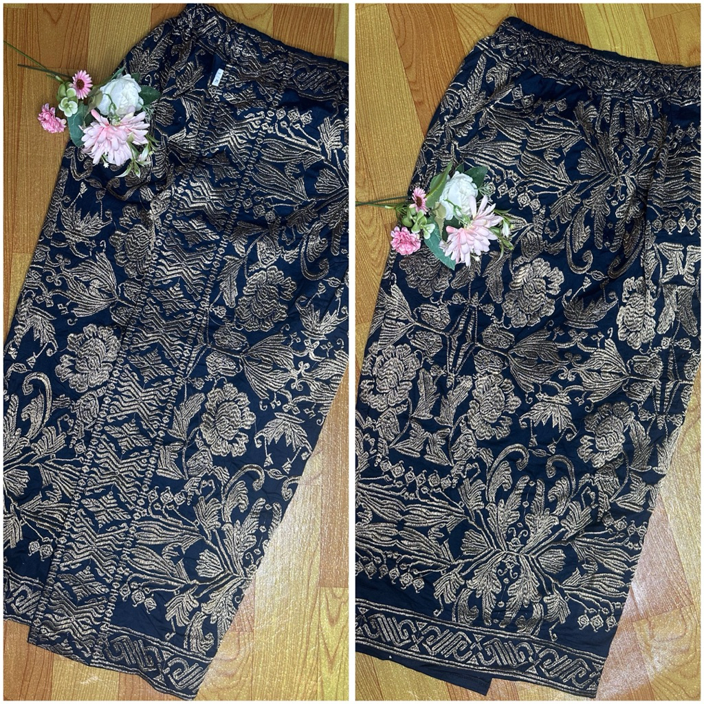 [JUMBO] Kamen Jadi Bordir Jumbo Wanita Premium #4 / Kamen Jadi Full Bordir Jumbo Panjang Melar Dewas