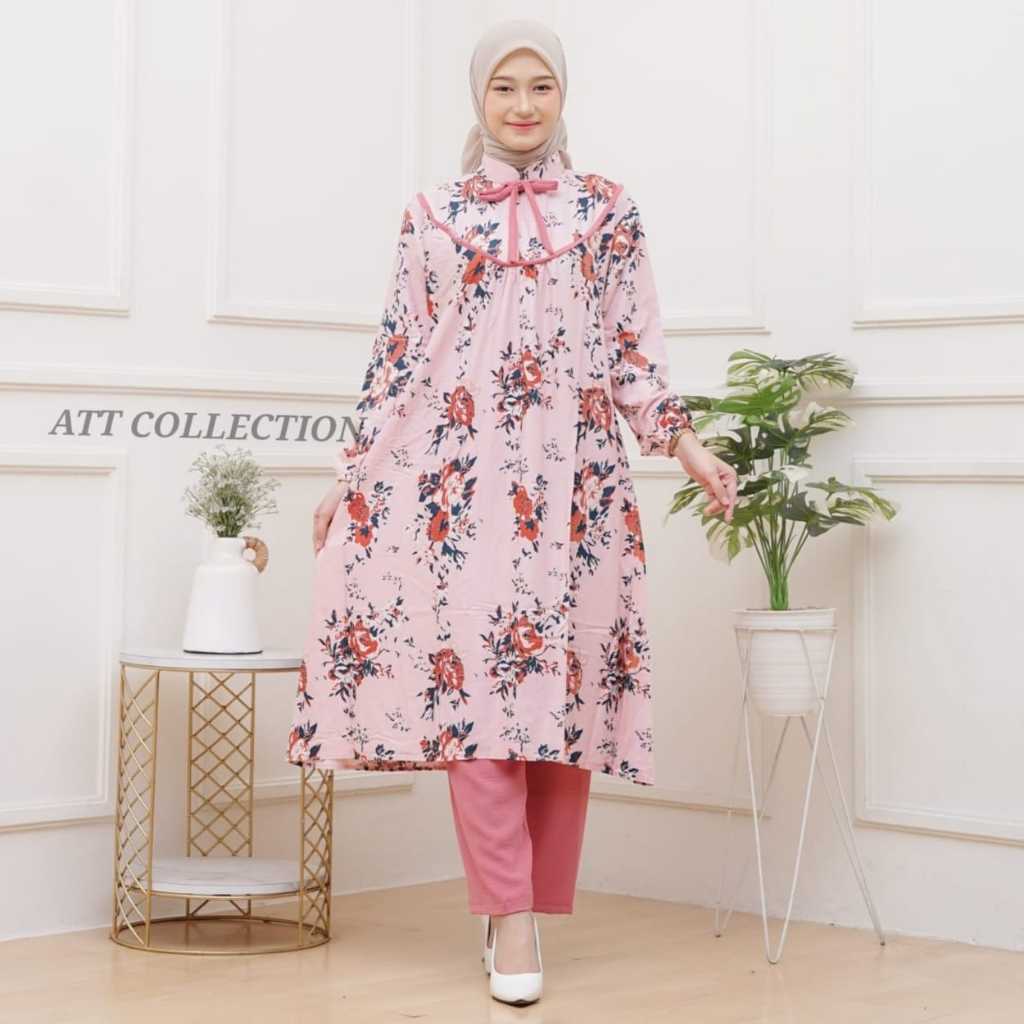 long set tunik celana,setelan tunik,daster daster viral,darter murah gamis salvina