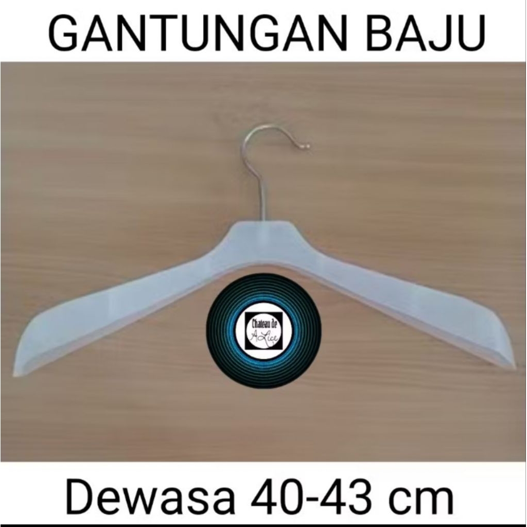 Hanger Baju Distro 282 hitam (1 pcs ) / Hanger 282 Hitam /Hanger Bahu Halus / Hanger Plastik 282