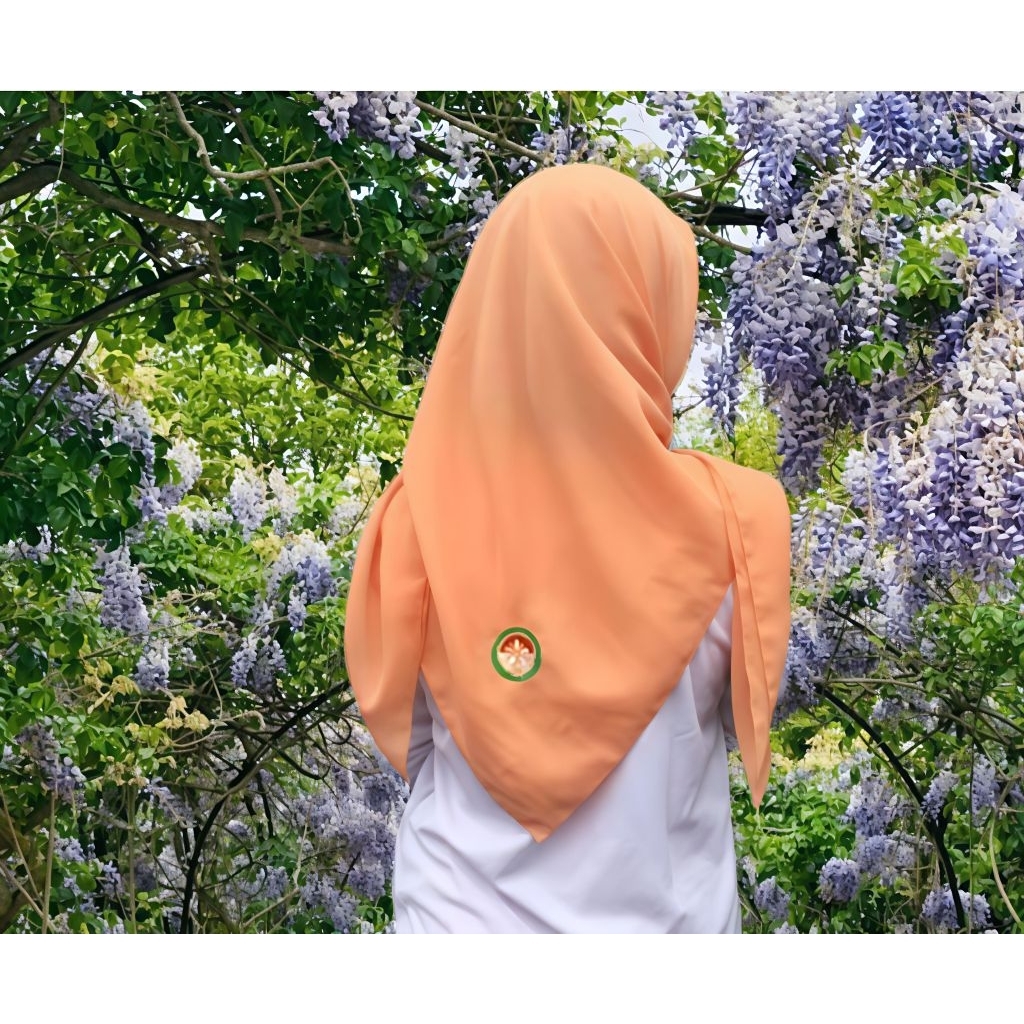 Jilbab Dharma Wanita / Kerudung Segiempat DWP Premium / Jilbab Dharma Wanita Logo Bordir Termurah