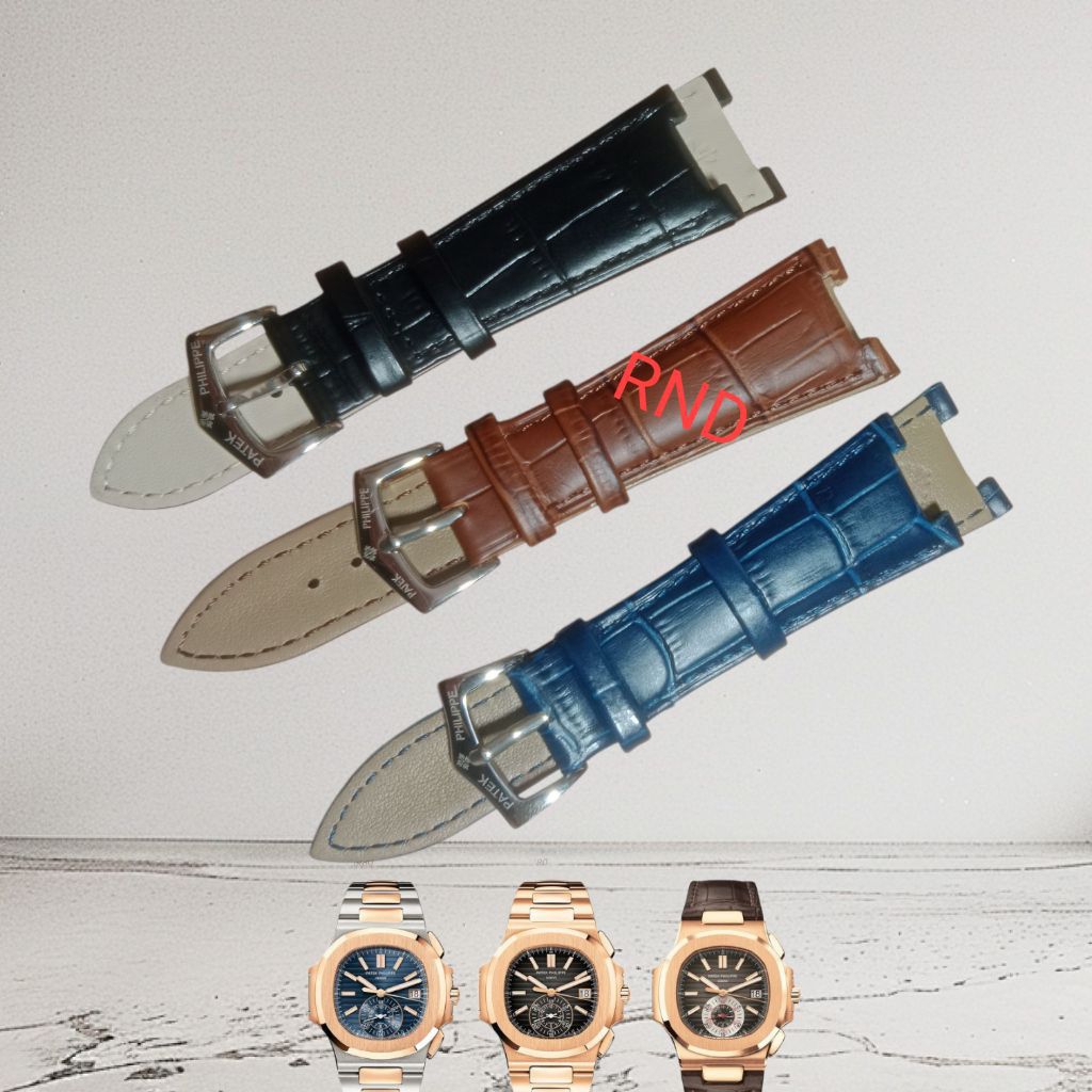 Tali Jam PATEK PHILIPPE NAUTILUS Strap Tali Jam Tangan Kulit PATEK PHILIPPE Leather