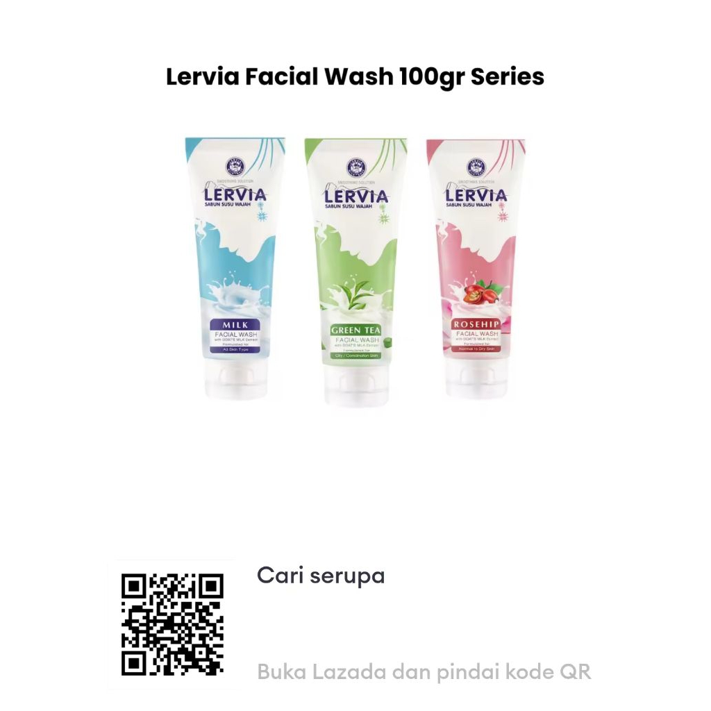 LERVIA MILK FACIAL WASH 100 gram