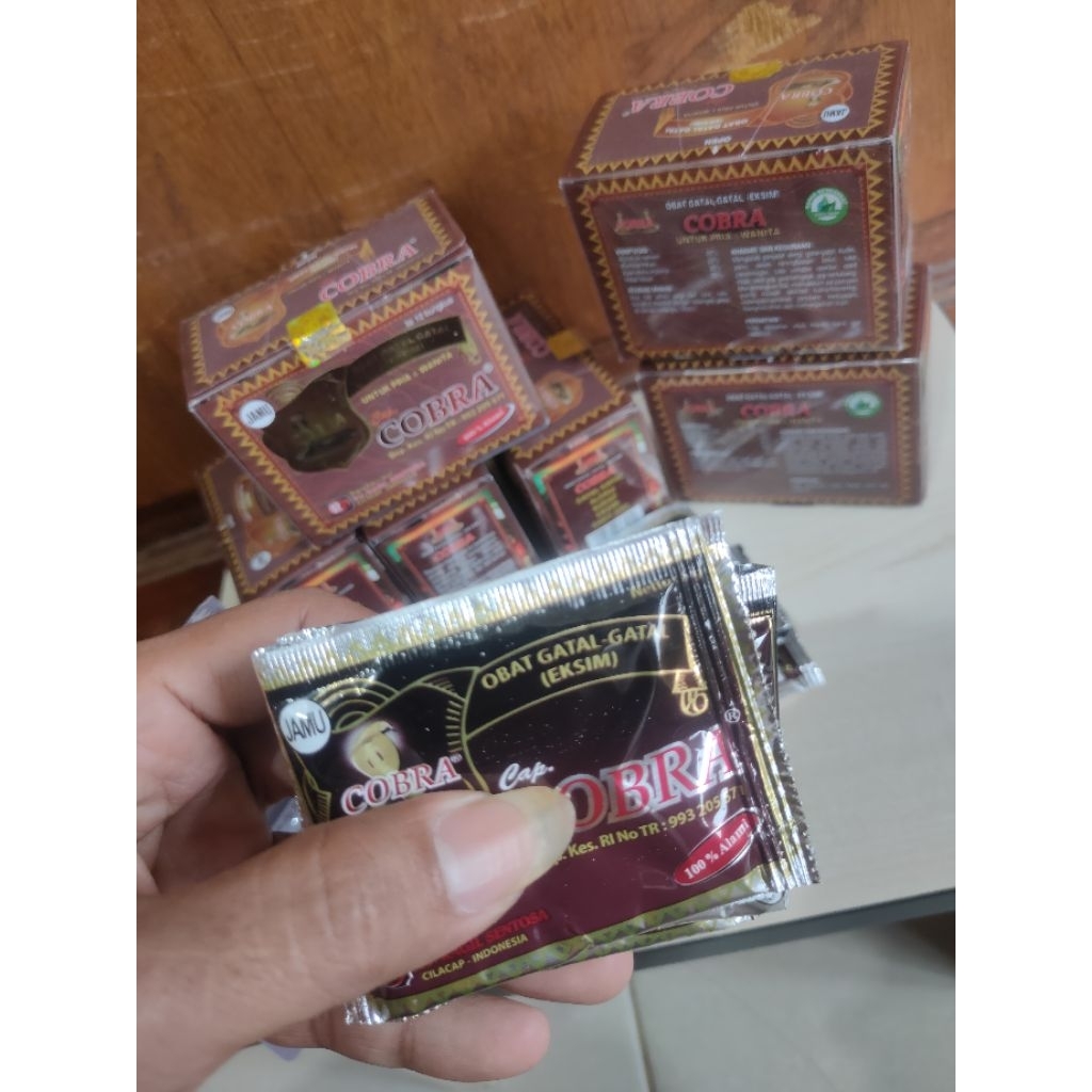 Jamu Cobra eksim Serbuk kemasan mika