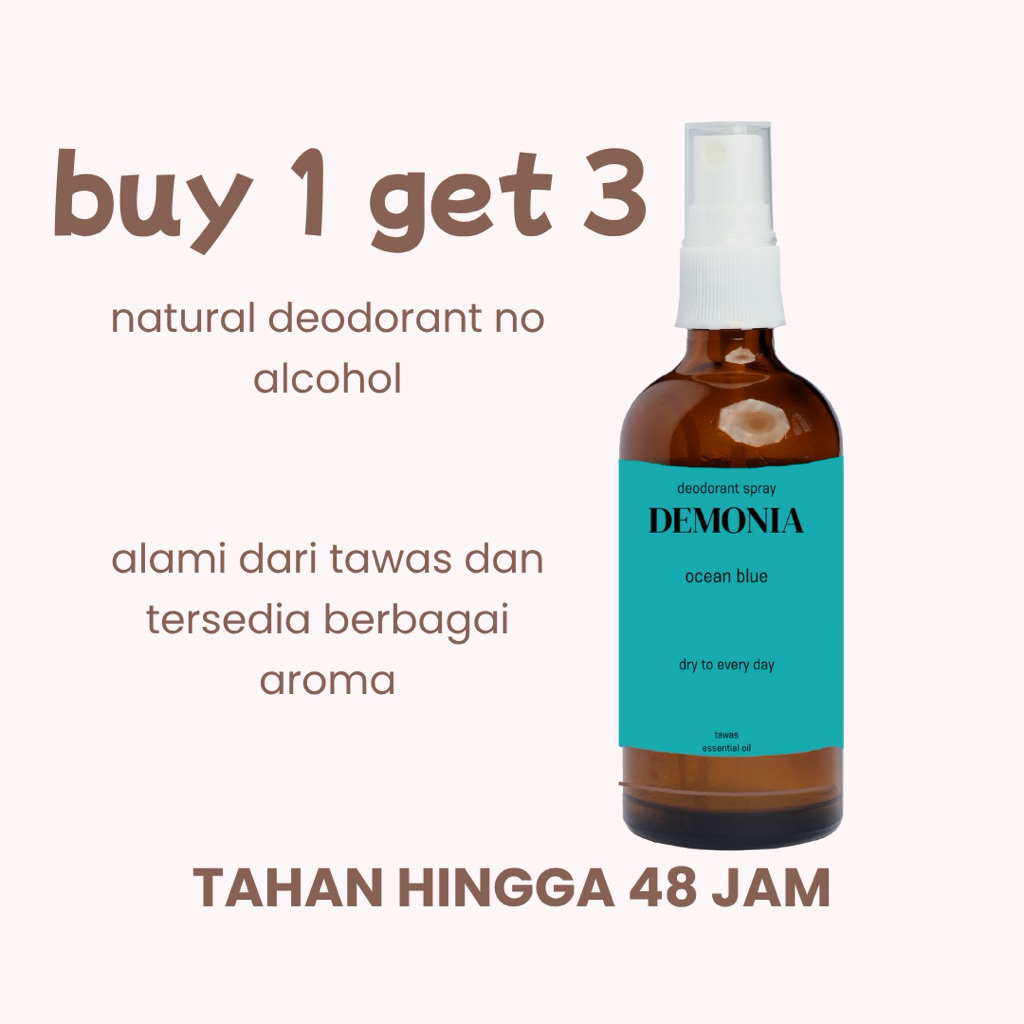 DEO TAWAS SPRAY DEMONIA//DEODORANT SPRAY NO ALCOHOL PREMIUM