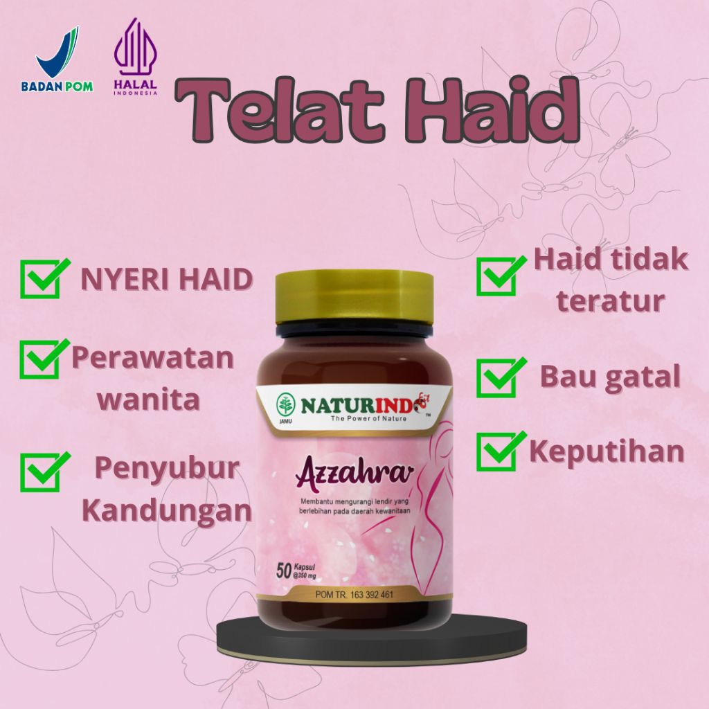 Obat Telat Dateng Bulan Haid Ampuh PCOS Menstruasi Telat Datang Bulan Pelancar Nyeri Haid