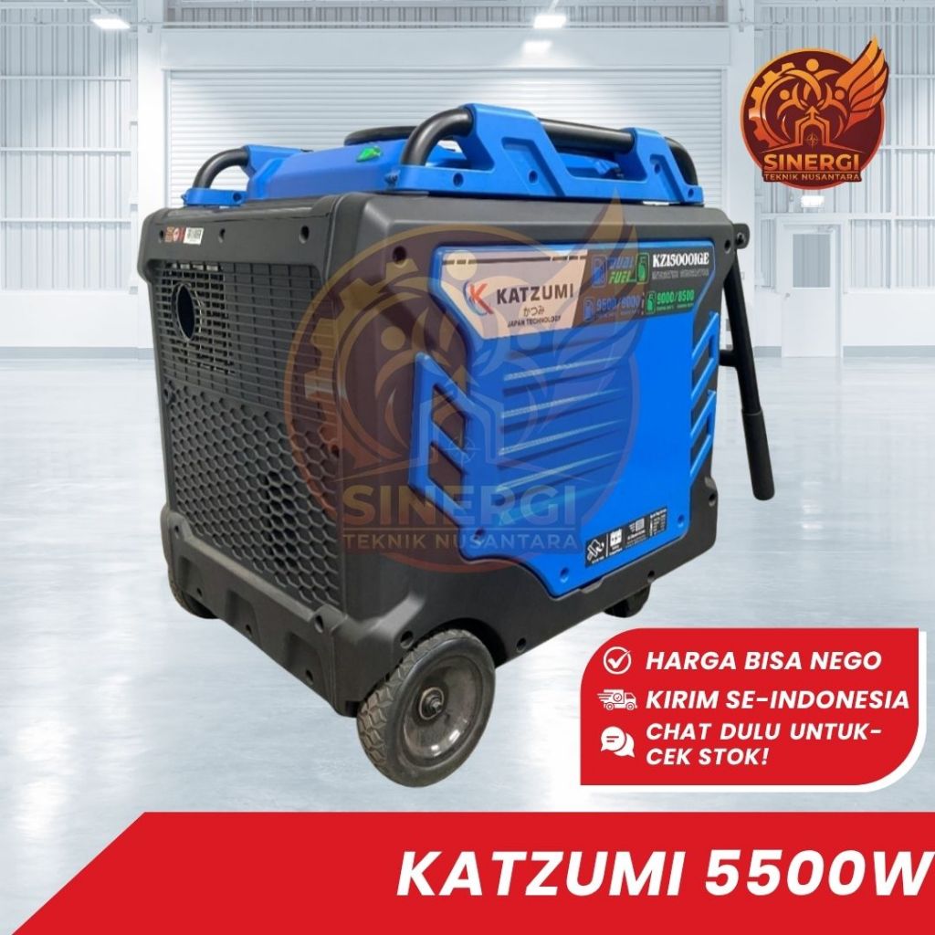Genset Inverter KATZUMI KZ 15000IGE | 9000 Watt Bensin | Silent & Heavy Duty | 1 Phase