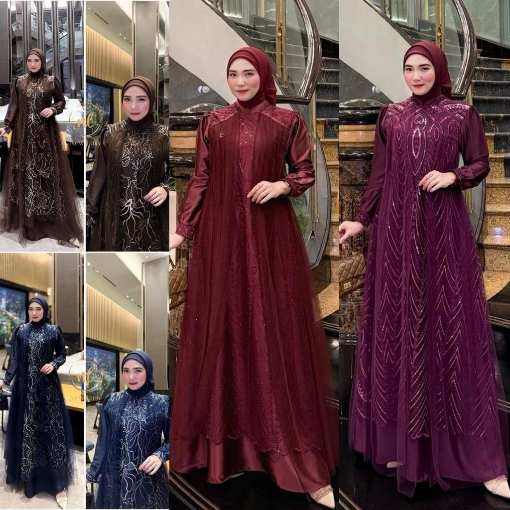 VIDSOLA NEW LUSY M-XXXL DRESS GAMIS MODE TERBARU BEST SELLER DAN REAL ORIGINAL