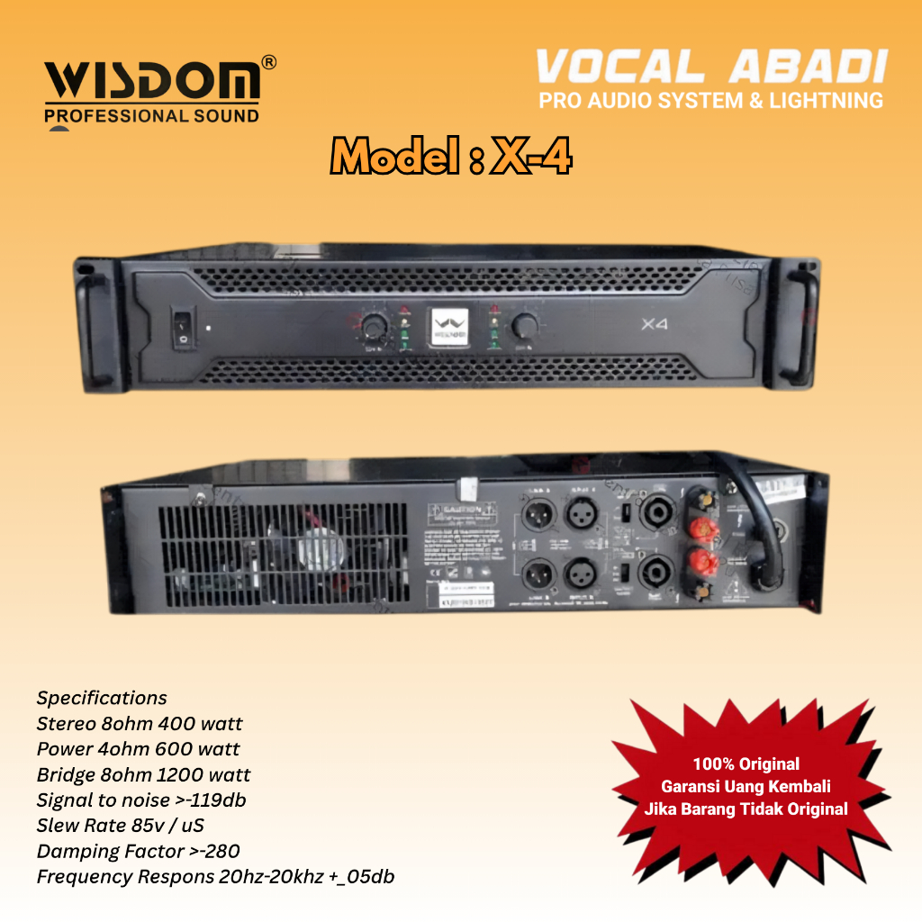 POWER AMPLIFIER WISDOM X4