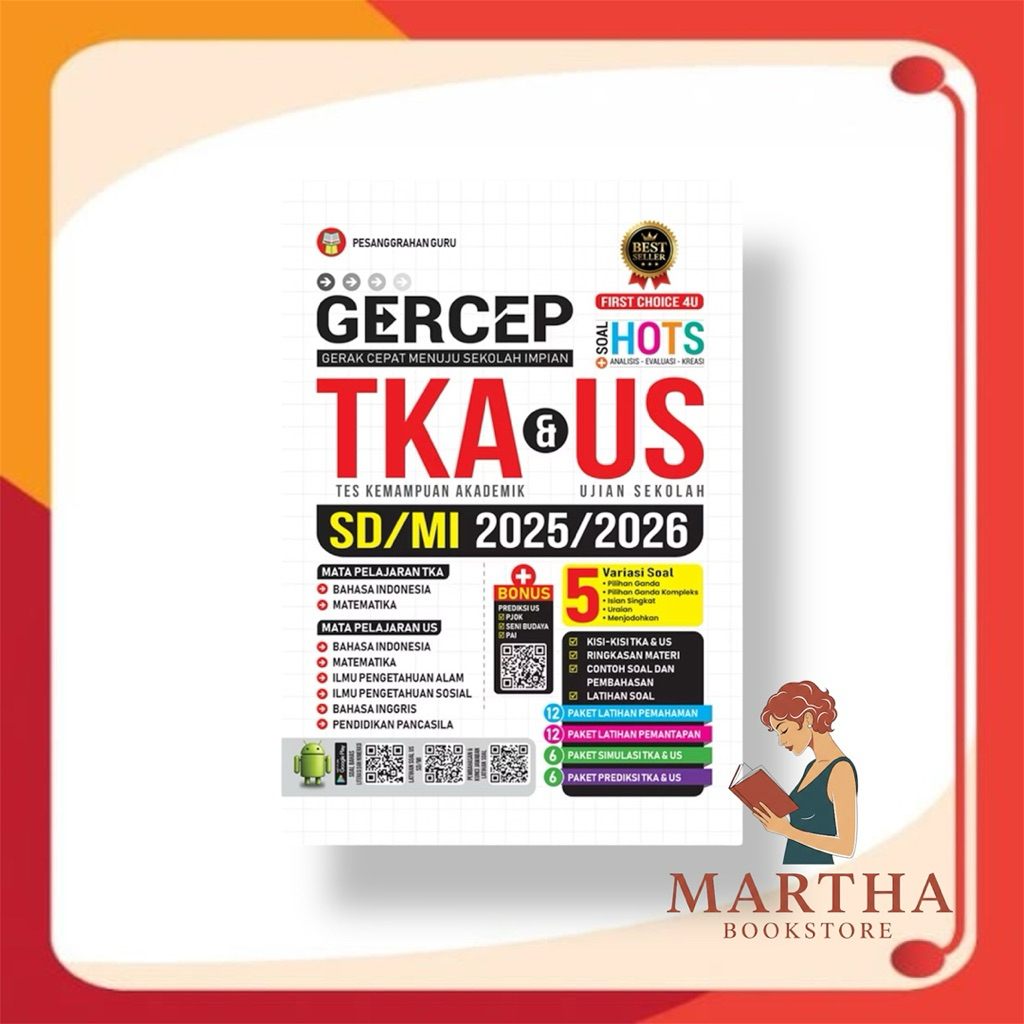 Buku Valid TKA & ASAJ SD/MI 2025/2026 - Buku Gercep TKA SD/MI 2025/2026 - Buku Kompeten TKA SD/MI 20