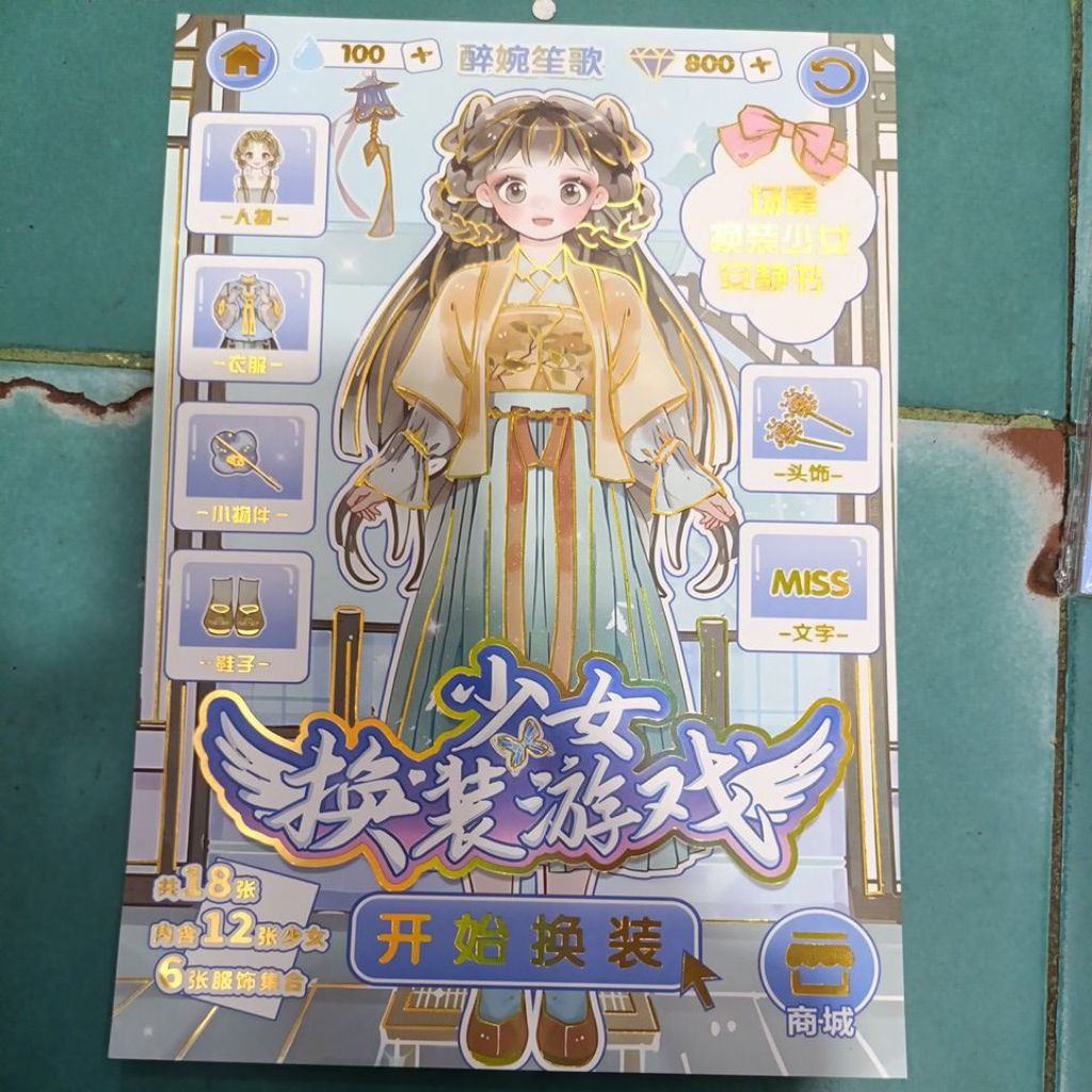 Buku Stiker DIY Berdandan Stiker Mainan Ganti Baju Stiker Book Anak Stiker Dress