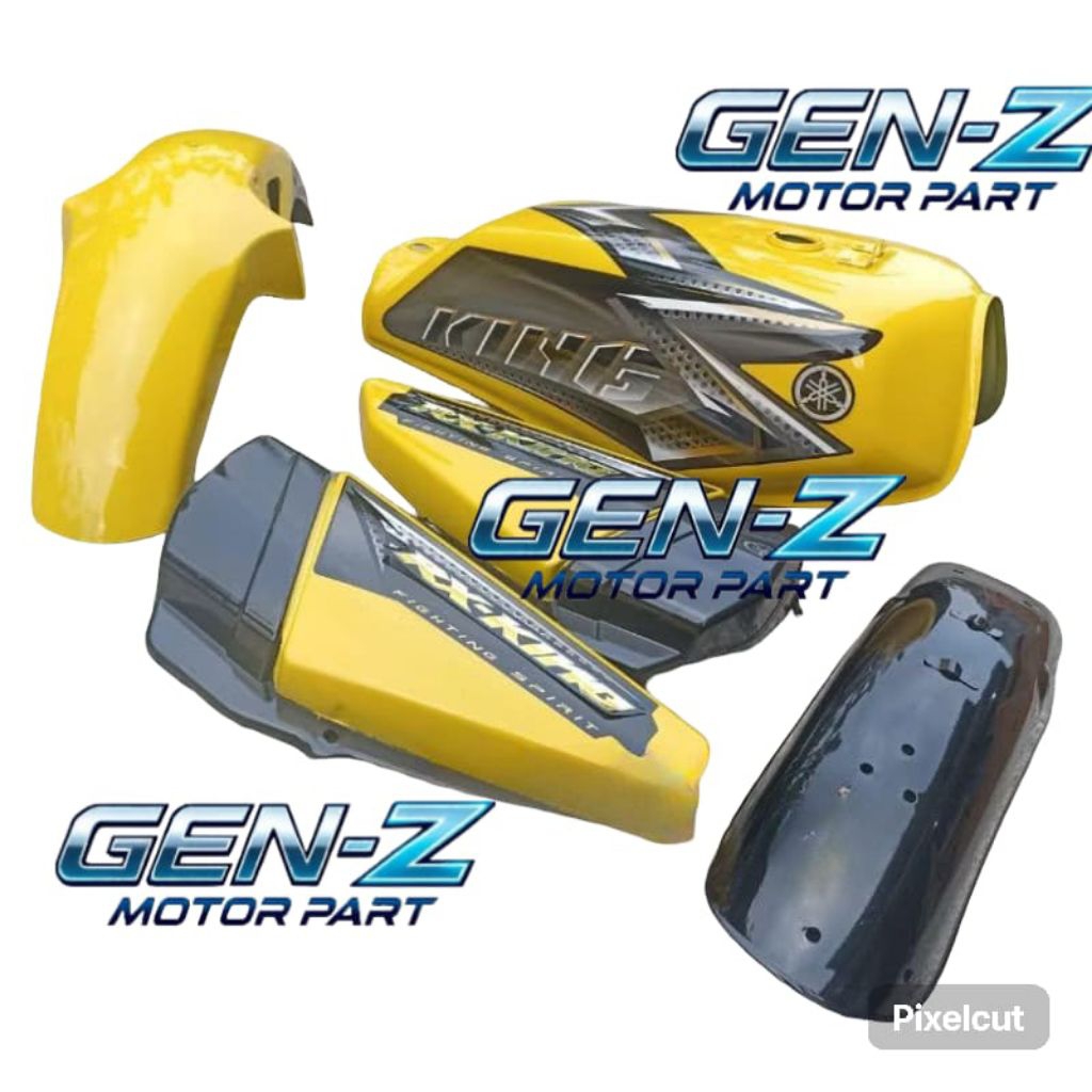 PAKET BODY YAMAHA RX KING TANGKI RX KING 2008 KUNING