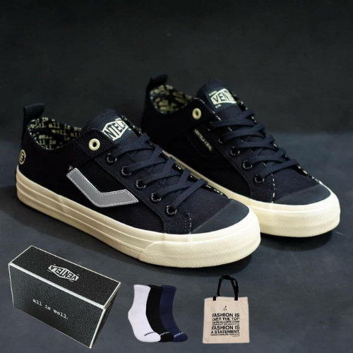 [FREE KOTAK TOTBEG, KAOS KAKI] Sepatu Ventela Evil Low Papa Gading Vantela Evil x Gading Low Black V