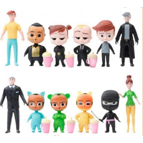 Baby Boss Figure / Cake Toppers (12 Pcs a Set)