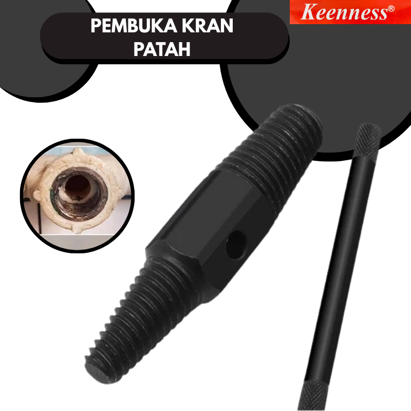 Alat buka kran keran patah 1/2 " 3/4 Tap balik pembuka baut patah / Alat buka kran air patah