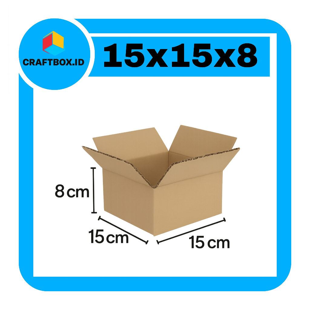 kardus packing UK 15x15x8 kardus polos kardus packing kecil kardus packing besar karton box packing